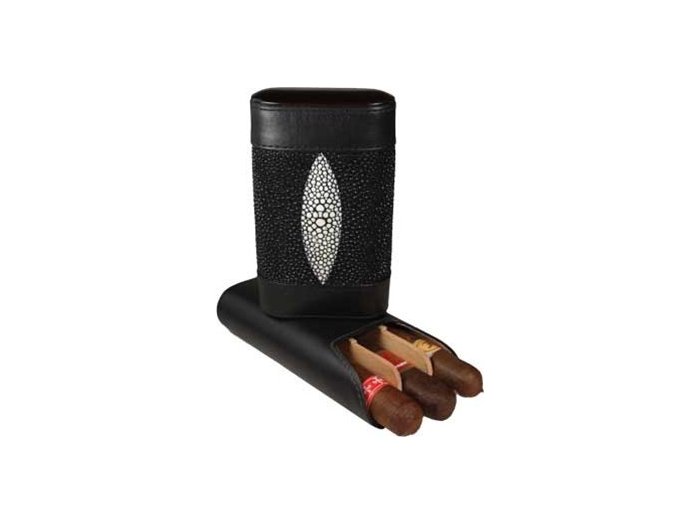 Brizard - 3 Cigar case Stingray
