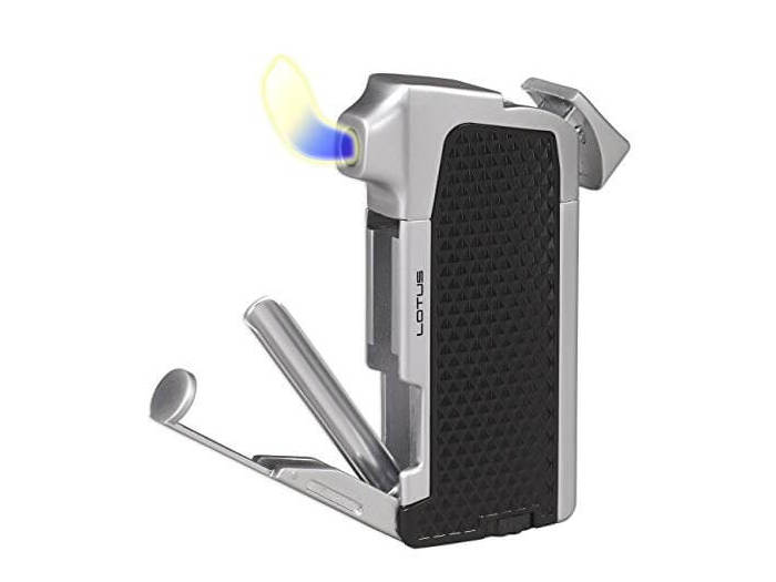 Lotus Condor 1020 Black/Silver pipe lighter