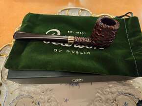 Peterson Junior Rusticated Straight Billiard Fishtail pipe