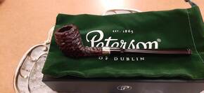 Peterson Speciality Rustic Nickle Belgique pipe