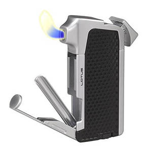 Lotus 1020 Condor Black/Silver pipe lighter