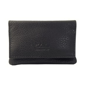 Black leather Columbus tobacco pouch