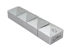Colibri Quasar punch cigar cutter Metallic Silver