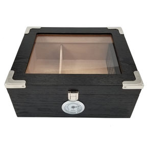 Capri Elegant Black/Silver humidor