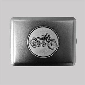 cigarette case with motorcycle