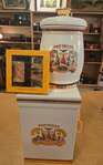 Partagas Ceramic Humidor plus lighter and cutter set