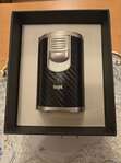 Regal Table Top Quad lighter Black Carbon Fibre